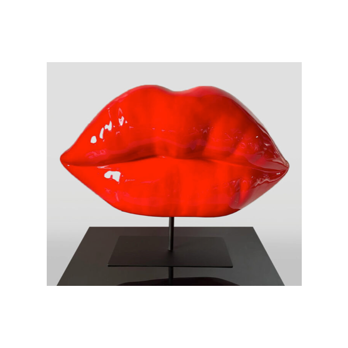 rote Lippen mit Ständer übergroß XXL Dekorationsfigur, Diverse Dekoelemente